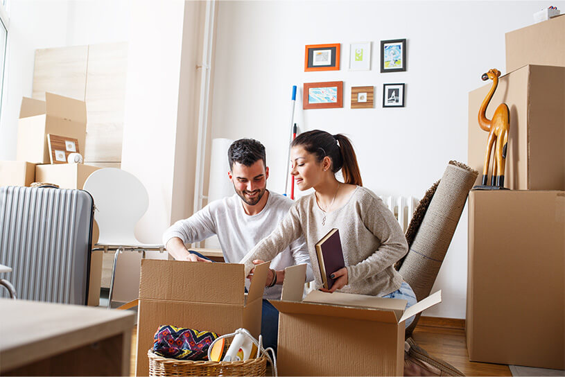 Tenants moving in to a property